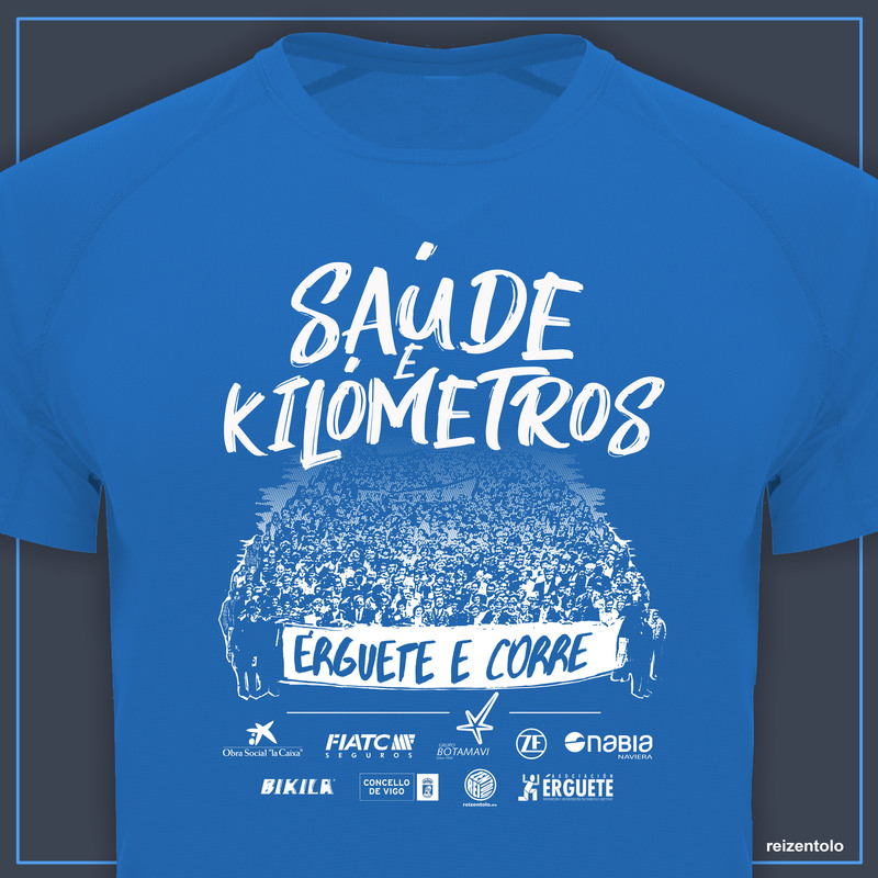 camiseta Erguete e Corre 2019 diseñada por el Rei Zentolo